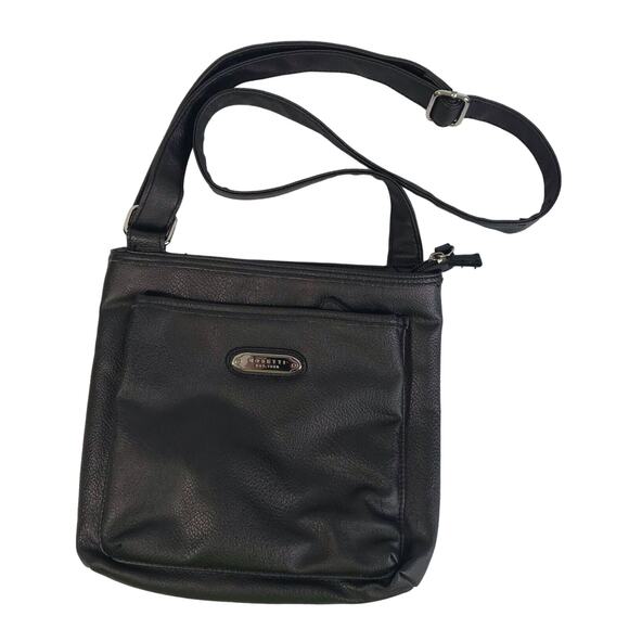 Rosetti Brown Cross Body Handbag Purse Adjustable Strap Zipper Pockets - Picture 1 of 4